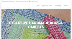 Desktop Screenshot of mahajancarpets.com